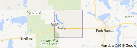 Osage Township boundary map